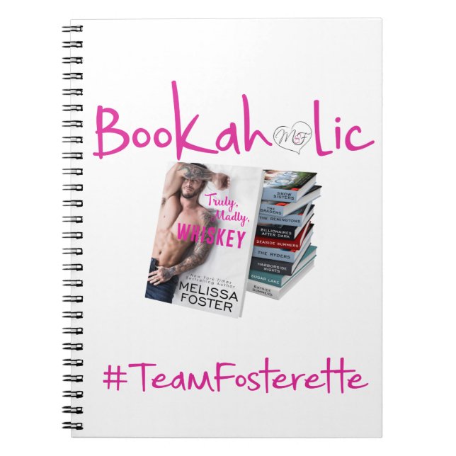 Espiral Caderno de Bookaholic do #TeamFosterette (Frente)