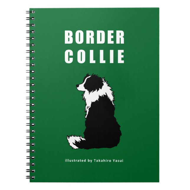 Espiral Caderno de border collie (Frente)