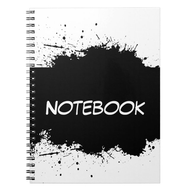Espiral Caderno de Borrões de Tinta (Frente)