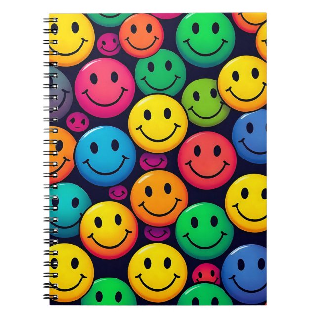 Espiral Caderno de Botão Sorridente  (Frente)