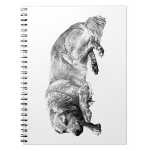 Espiral Caderno de Cachorro Realista Composto