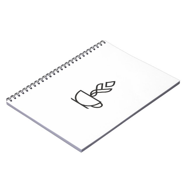 Espiral Caderno de Café Geométrico Minimalista (Left Side)