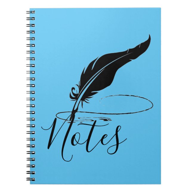 Espiral Caderno de caneta de pena personalizada (Frente)
