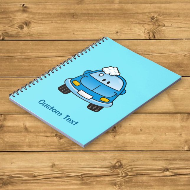 Espiral Caderno de carro azul com bolhas (Criador carregado)