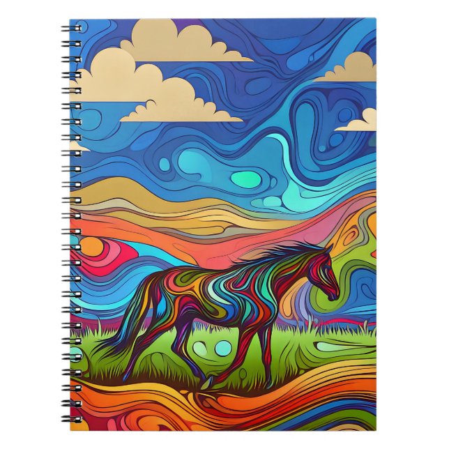 Espiral Caderno de Cavalos Desert Mirage (Frente)