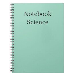 Espiral caderno de ciência minimalista