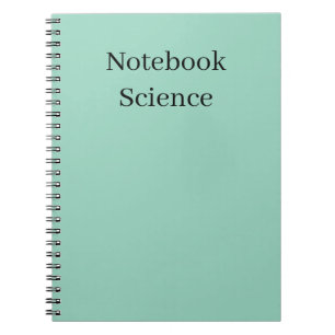 Espiral caderno de ciência minimalista