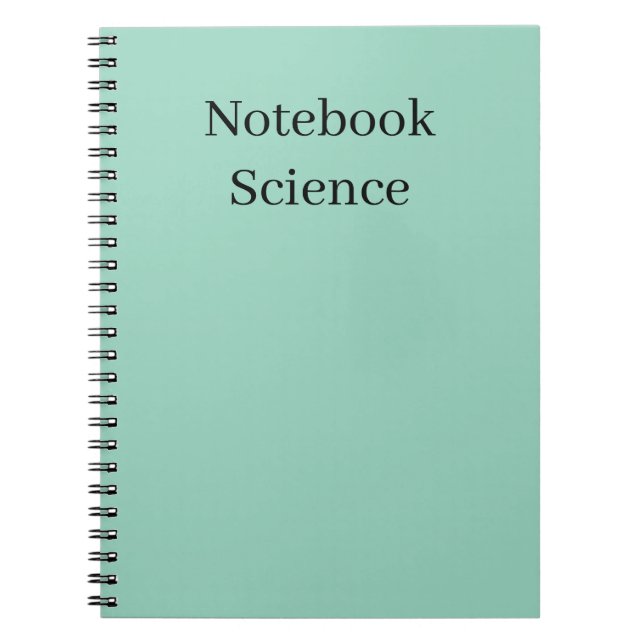 Espiral caderno de ciência minimalista (Frente)