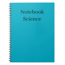 Espiral caderno de ciência minimalista