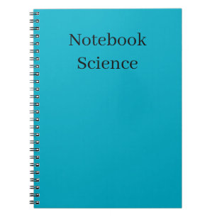 Espiral caderno de ciência minimalista