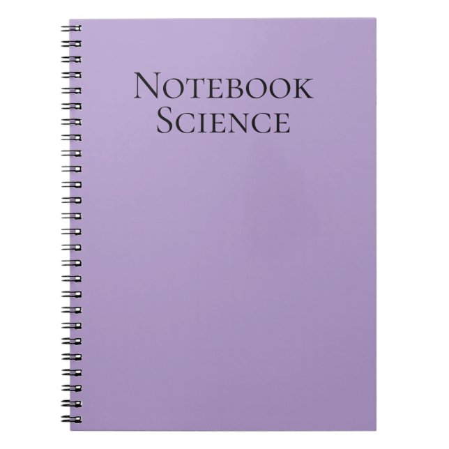 Espiral Caderno de Ciência Minimalista (Frente)