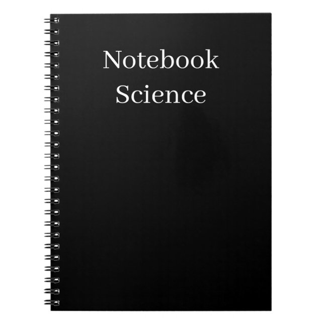 Espiral caderno de ciência minimalista (Frente)