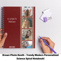 Caderno de Ciência Personalizado com Cabine de Fot