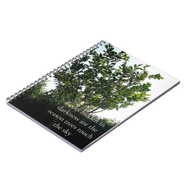 Espiral Caderno de Citações da Árvore Verde (Left Side)