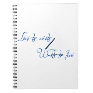 Espiral Caderno de Citações Viva para Escrever Escrever pa