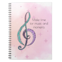 Caderno de clave de sol Melodia em Linha e Cor