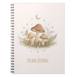 Espiral Caderno de Cogumelo Cottagecore – Jo Estética Fada