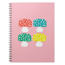 Caderno de Cogumelo Fofo