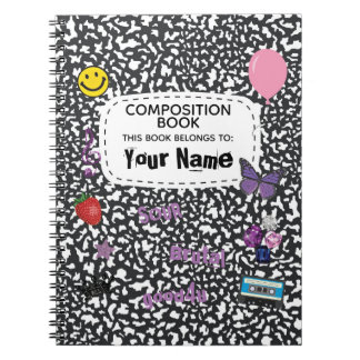 Espiral Caderno de composição Teenage Dream Spiral (preto)
