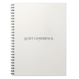 Espiral Caderno de Confiança Silenciosa – Minimalista