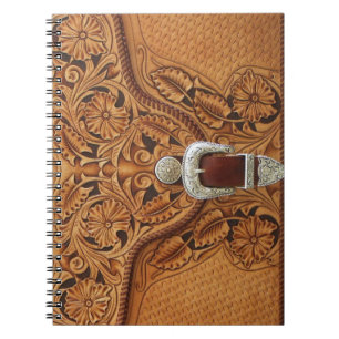 Espiral Caderno de couro utilizado ferramentas do teste