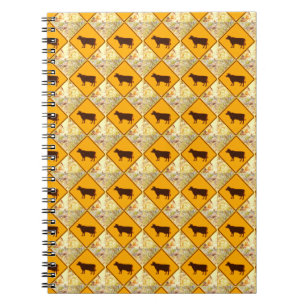 Espiral caderno de cruzamento de gado
