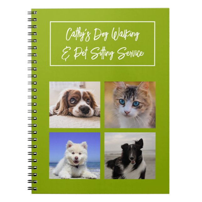 Espiral Caderno de Cuidador de Animais de Estimação Passea (Frente)