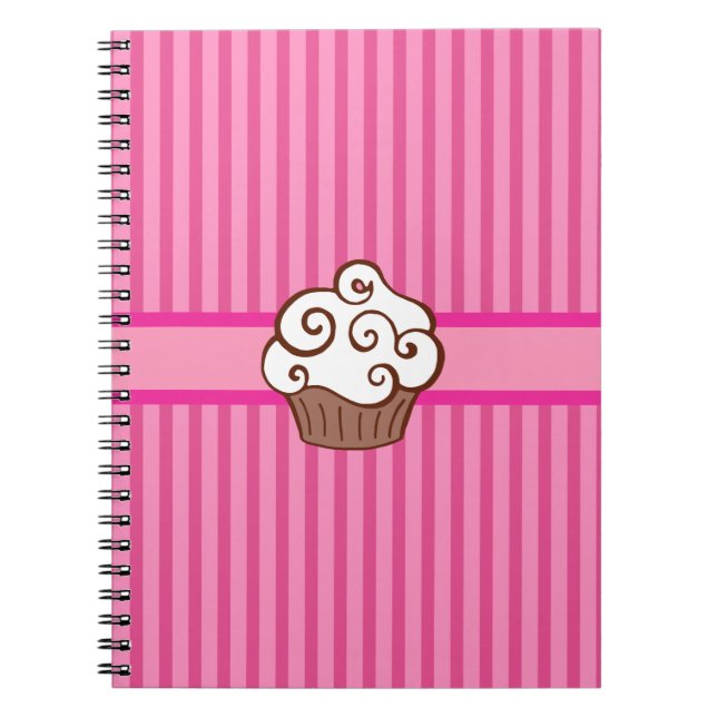 Espiral Caderno de Cupcake (Frente)