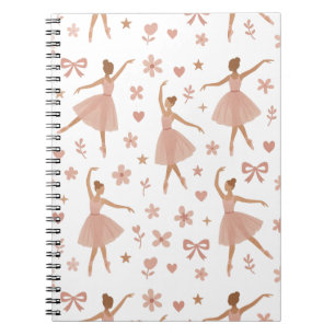 Espiral Caderno de Dança da Bailarina Rosa