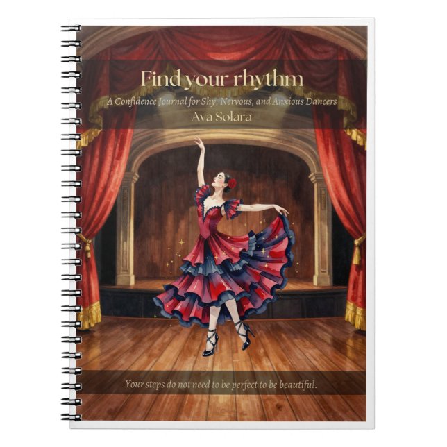 Espiral Caderno de Dançarina Flamenca  (Frente)