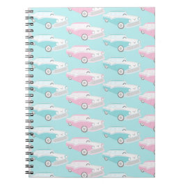 Espiral Caderno de desenho de padrão de impressão de carro