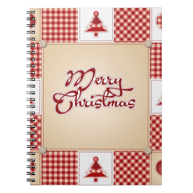 Espiral Caderno de Design de Natal e Ano Novo (Frente)