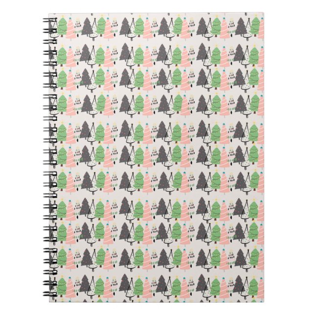 Espiral Caderno de Design de Natal e Ano Novo (Frente)
