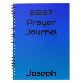 Espiral Caderno de Diário de Oração Personalizado 2027