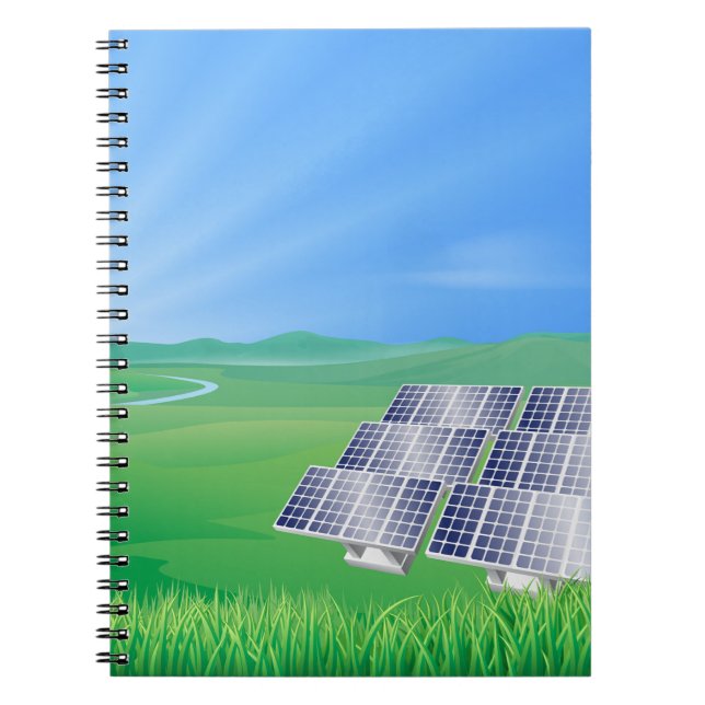 Espiral Caderno de Energia Solar Renovável (Frente)