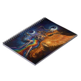 Espiral Caderno de Equilíbrio Phoenix Yin Yang