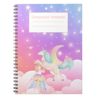 Espiral Caderno de escrita pautado para escola, notas e di