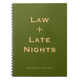 Espiral Caderno de estudante de direito Vintage Classic Jo