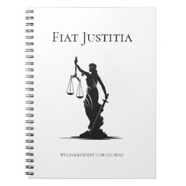 Espiral Caderno de Estudo da Senhora da Justiça Estudante 