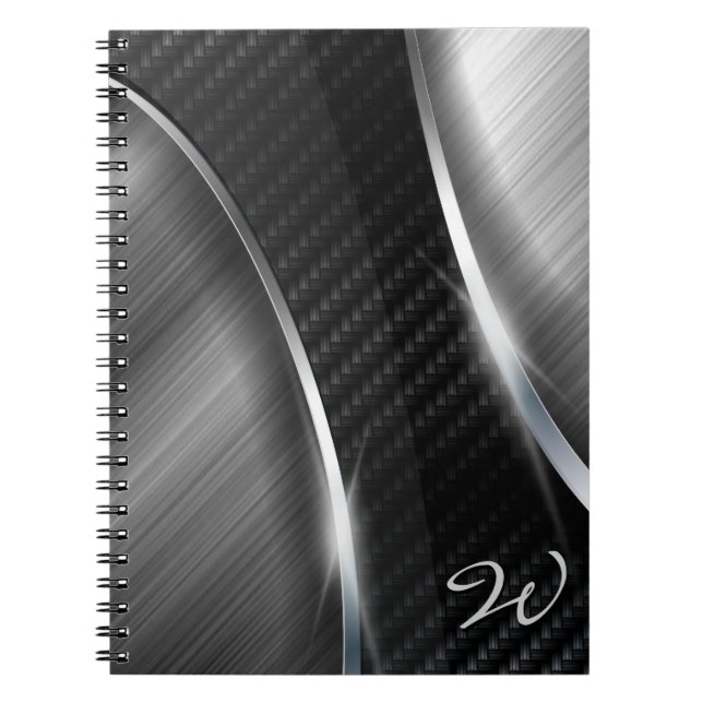 Espiral Caderno de fibra de carbono 3A (Frente)