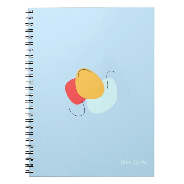 Espiral Caderno de Formas Abstratas (Frente)