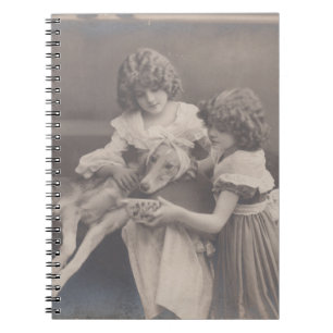 Espiral Caderno de fotos antigo vintage DaMinhaMesa