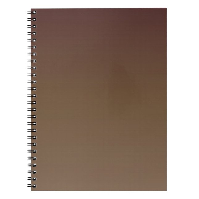Espiral Caderno de Fotos com Gradiente Marrom (Frente)
