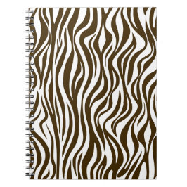Espiral Caderno de Fotos com Impressão de Pele de Zebra Ma