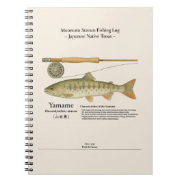 Espiral Caderno de Fotos de Registro de Pesca no Rio Yamam