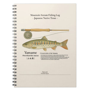 Espiral Caderno de Fotos de Registro de Pesca no Rio Yamam