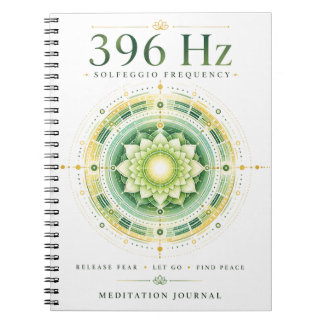 Espiral Caderno de Frequência Solfeggio 396 Hz – Libere o