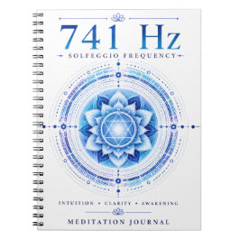Espiral Caderno de Frequência Solfeggio 741 Hz – Intuição 