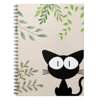 Espiral Caderno de Gato Preto