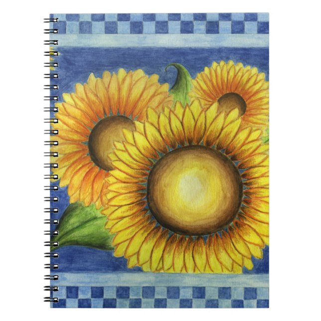 Espiral Caderno de Girassóis (Frente)